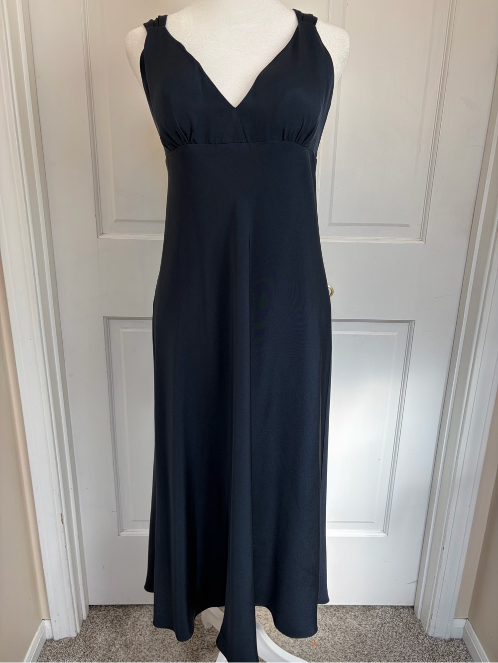 J. Crew Navy Silk Dress